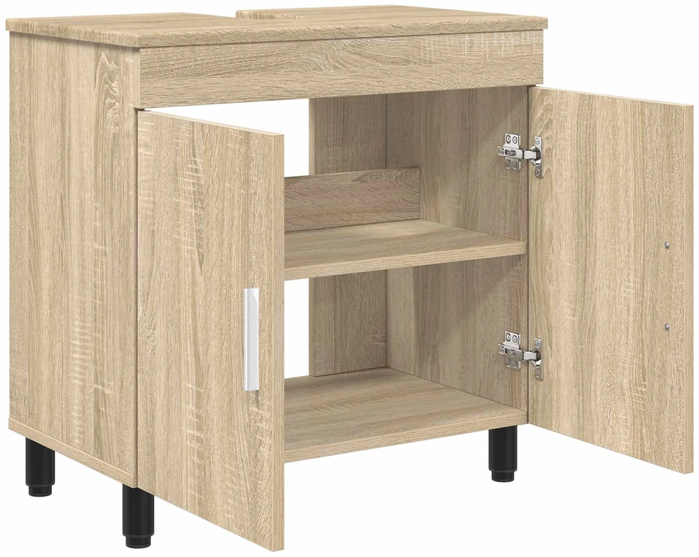 Vonios tualeto komplektas Sonoma ąžuolas 60 x 35 x 60 cm