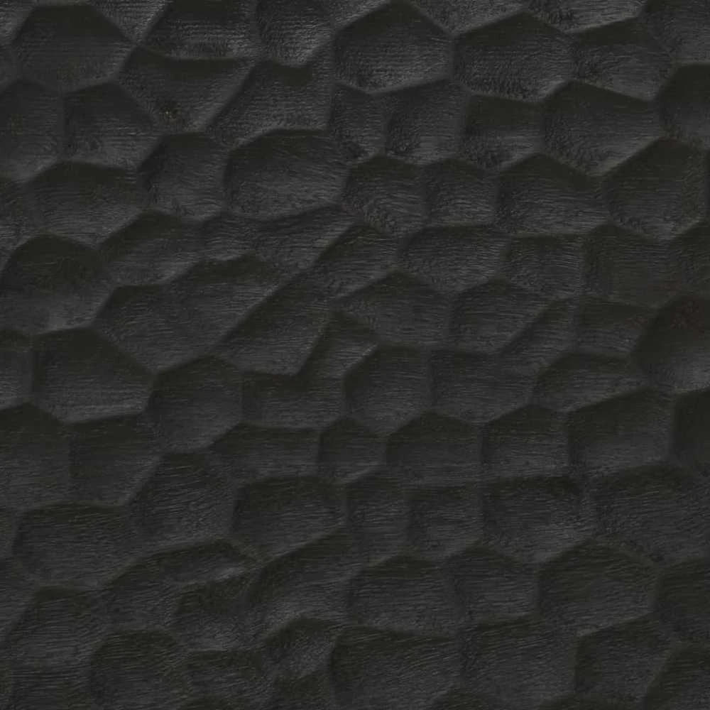Vonios veidrodis, juodas, 50x70x2,5cm, mango masyvas ir stiklas