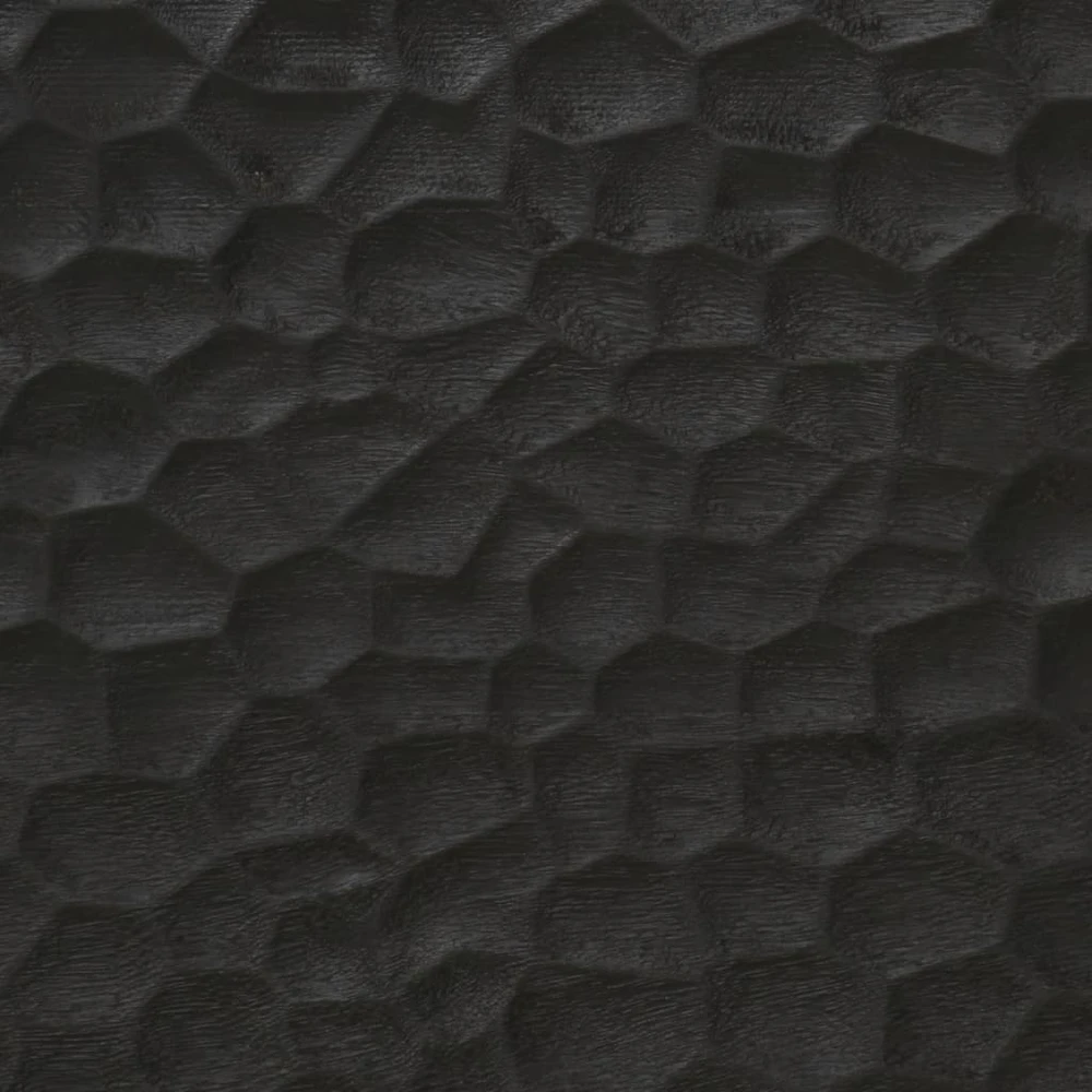 Vonios veidrodis, juodas, 50x70x2,5cm, mango masyvas ir stiklas