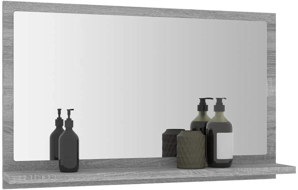 Vonios veidrodis, pilkas ąžuolo, 60x10,5x37cm, mediena