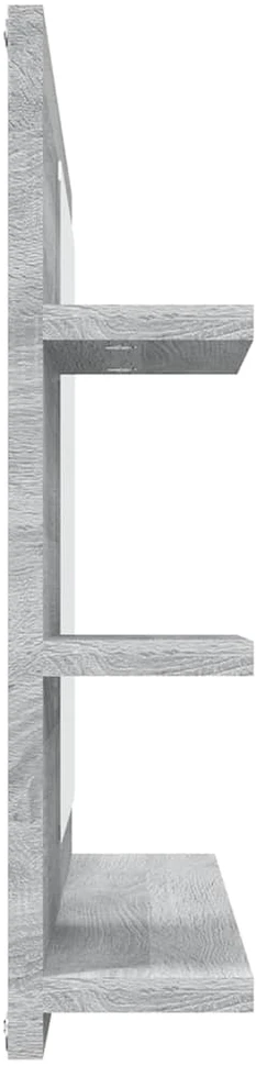 Vonios veidrodis, pilkas ąžuolo, 60x10,5x45cm, mediena