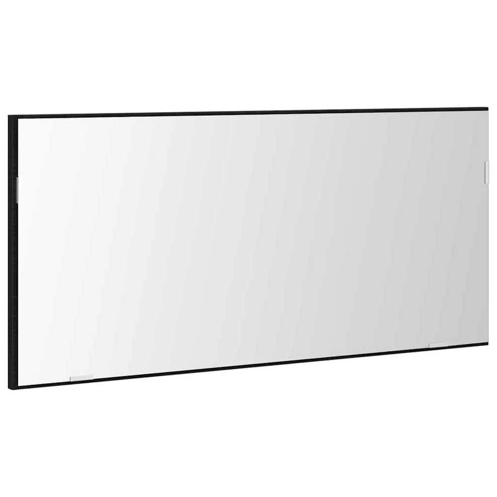 Veidrodis juoda ąžuolo 80 x 37 cm Stiklas ir inžinerinė mediena