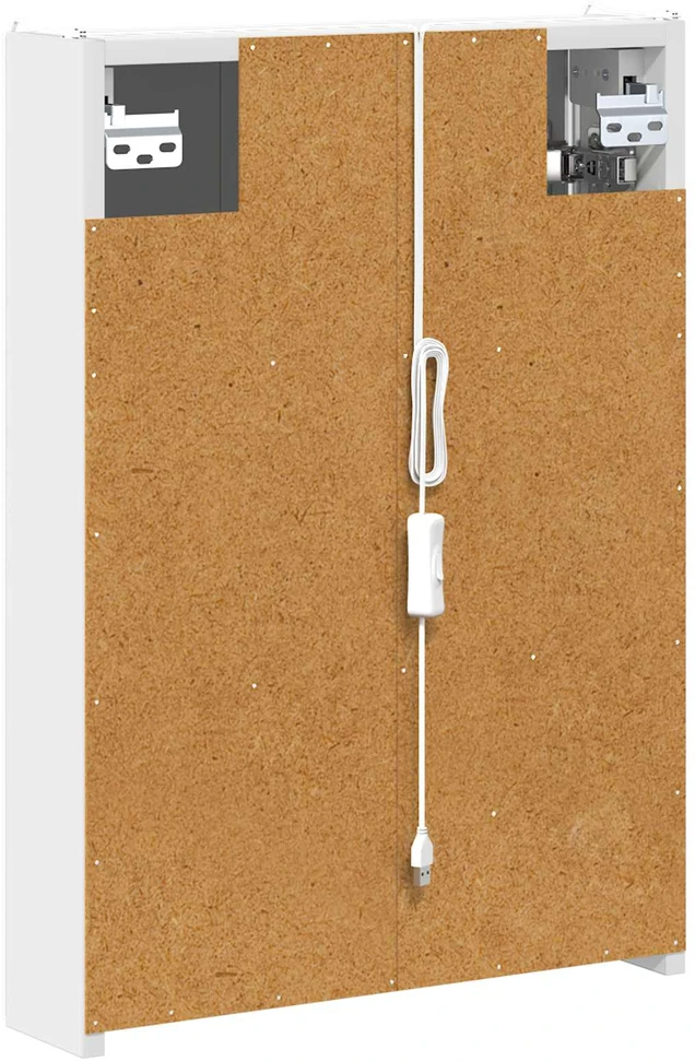 Vonios veidrodžio spinta Balta 43 x 11,5 x 60,5 cm