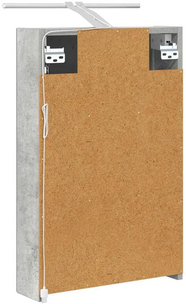Vonios veidrodžio spinta Betono pilka 40 x 10,5 x 60,5 cm