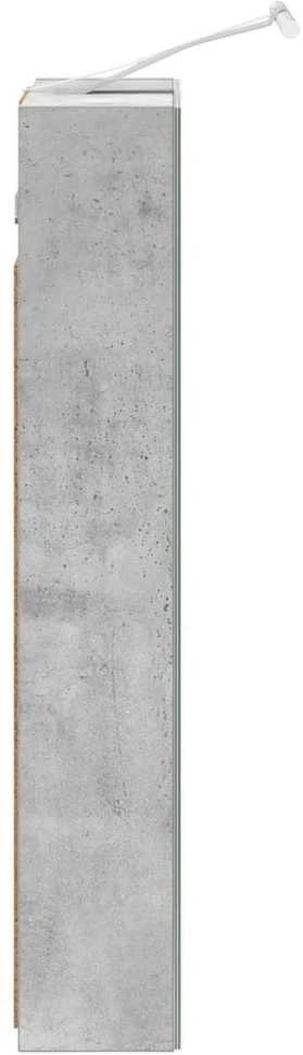 Vonios veidrodžio spinta Betono pilka 40 x 10,5 x 60,5 cm