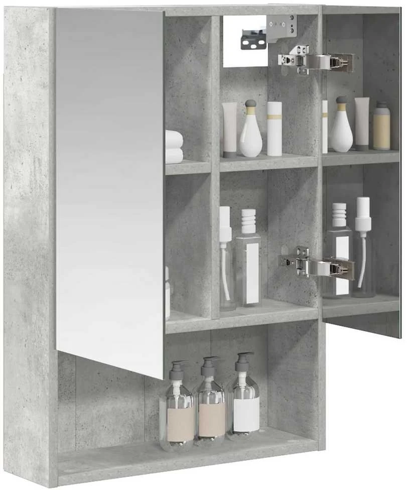 Vonios veidrodžio spinta Betono pilka 50 x 14,5 x 70 cm