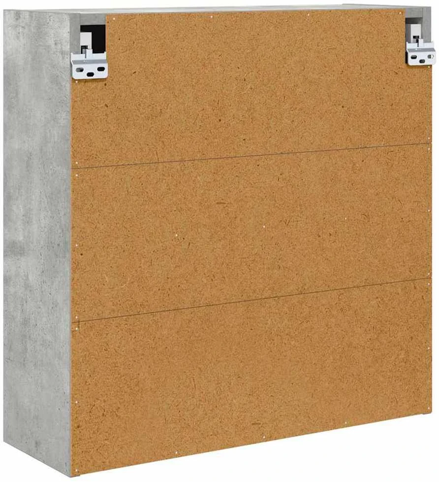Vonios veidrodžio spinta Betono pilka 60 x 20 x 60 cm