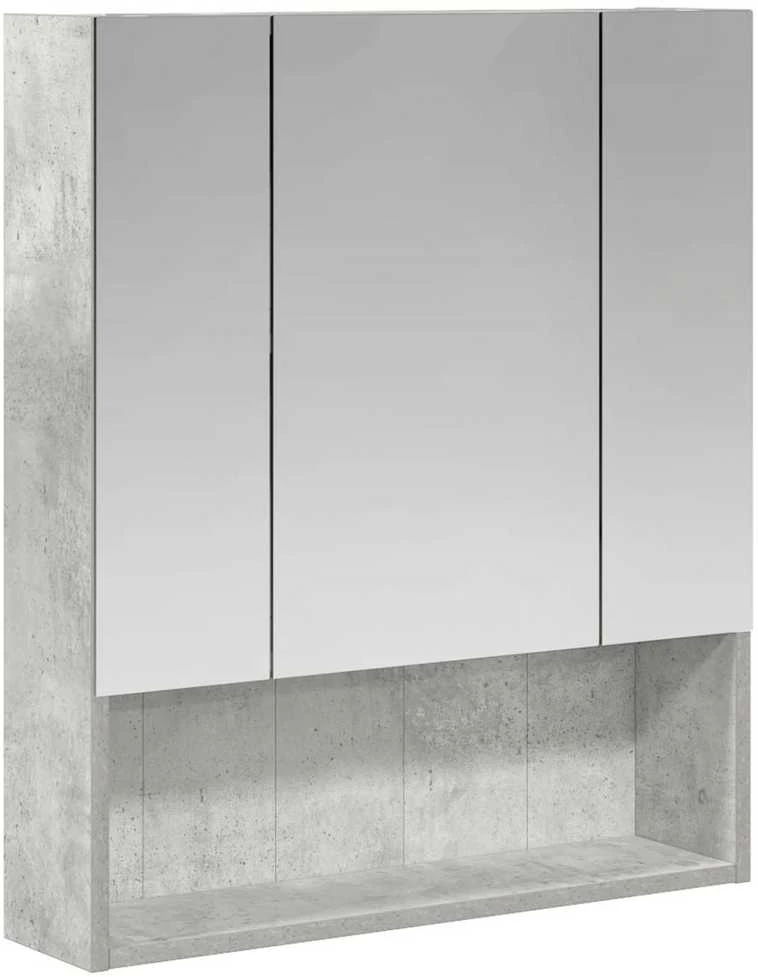 Vonios veidrodžio spinta Betono pilka 60 x 14.5 x 70 cm
