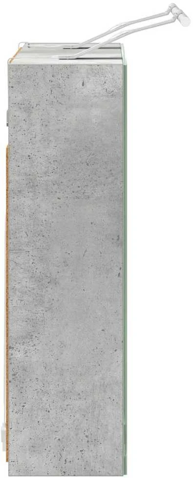 Vonios veidrodžio spinta Betono pilka 60 x 14,5 x 50 cm