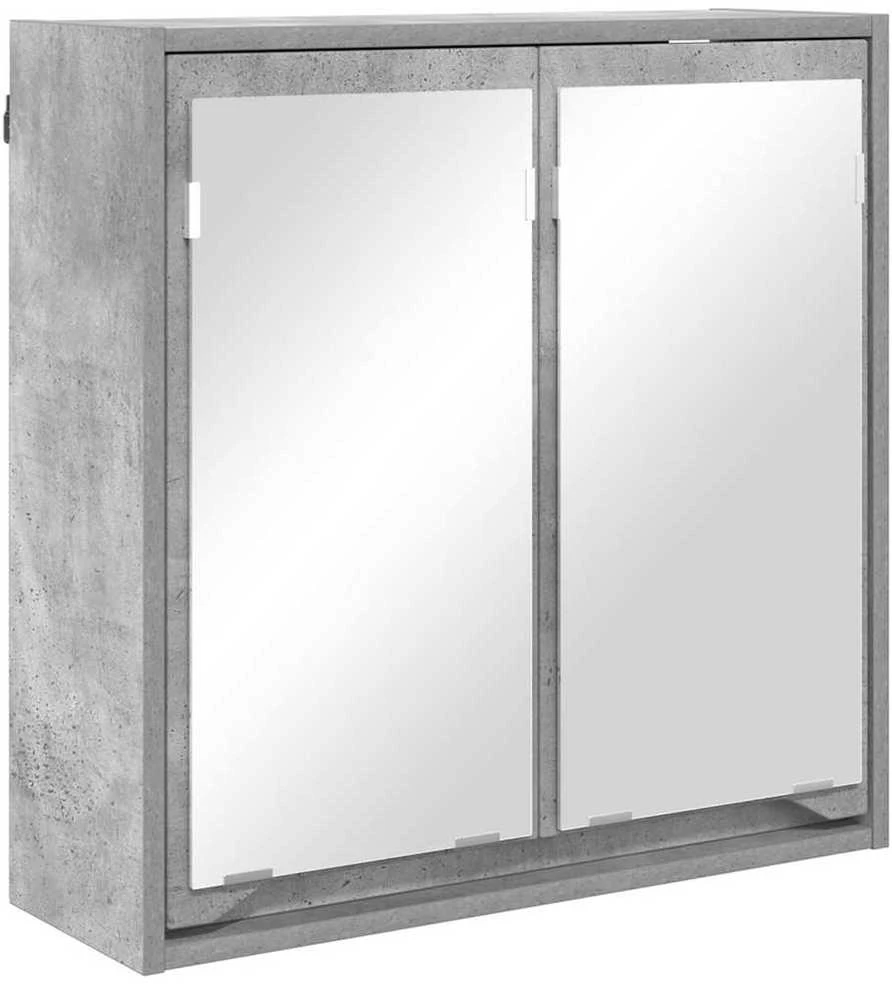 Vonios veidrodžio spinta Betono pilka 60 x 20 x 60 cm