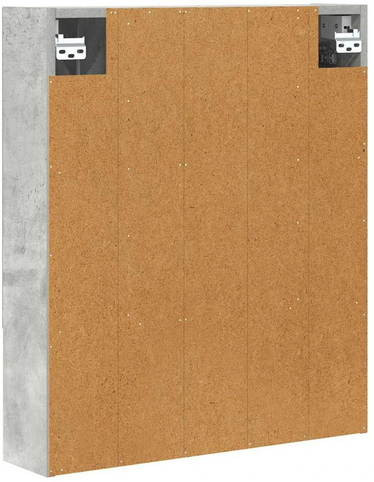 Vonios veidrodžio spinta Betono pilka 60 x 14.5 x 70 cm