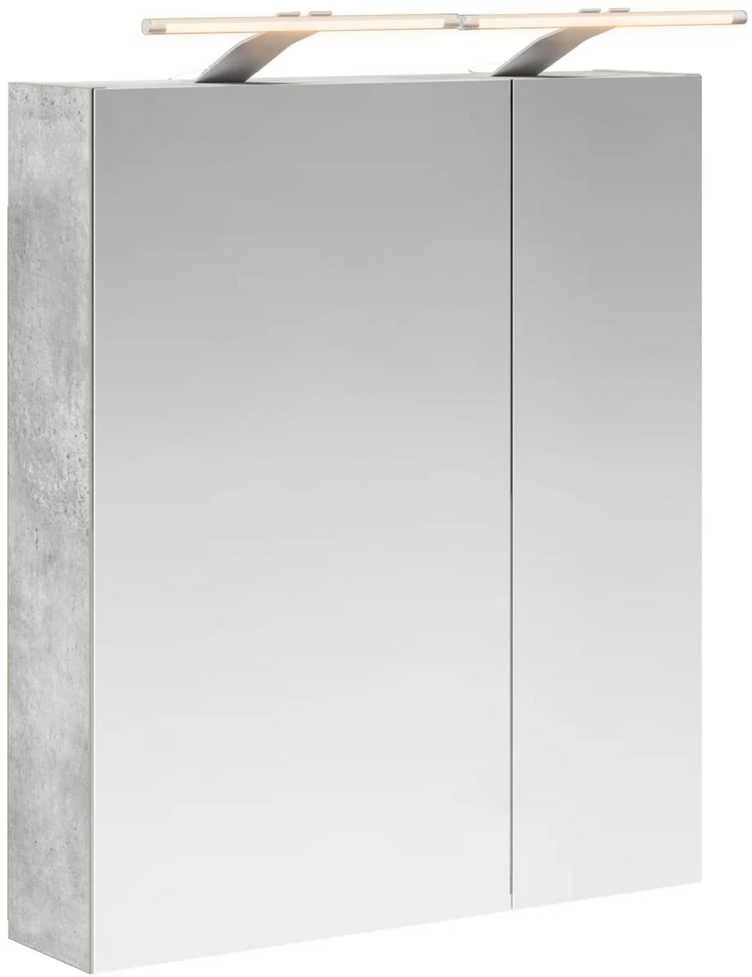 Vonios veidrodžio spinta Betono pilka 60 x 14,5 x 70 cm