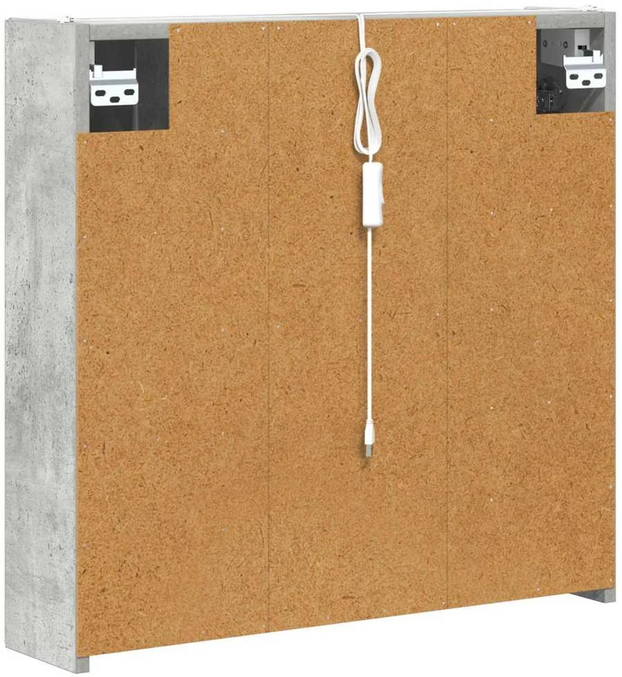 Vonios veidrodžio spinta Betono pilka 63,5 x 15,5 x 60,5 cm
