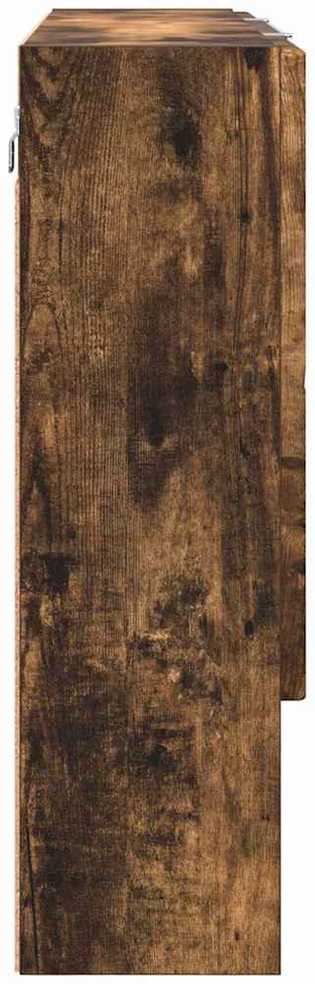 Veidrodžio spinta su saugykla Rūkyta ąžuolas 80 x 17 x 55 cm