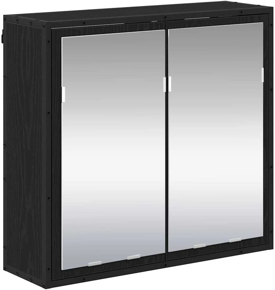 Sieninė lentyna Juodas ąžuolas 65 x 20 x 60 cm