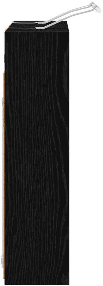 Vonios veidrodžio spinta Juodas ąžuolas 63,5 x 16 x 62,5 cm