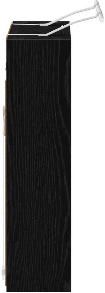 Vonios veidrodžio spinta Juodas ąžuolas 73,5 x 16 x 62,5 cm