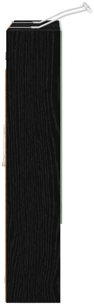 Vonios veidrodžio spinta Juodas ąžuolas 60 x 14.5 x 70 cm
