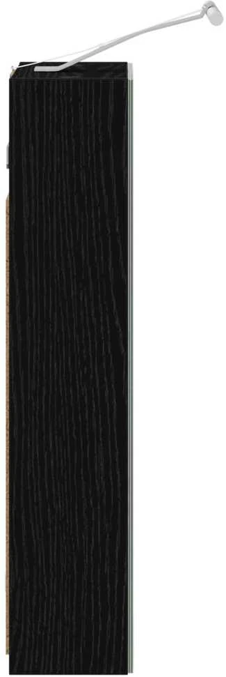 Vonios veidrodžio spinta Juodas ąžuolas 30 x 10,5 x 50 cm