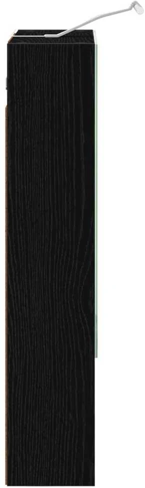 Vonios veidrodžio spinta Juodas ąžuolas 50 x 14,5 x 70 cm