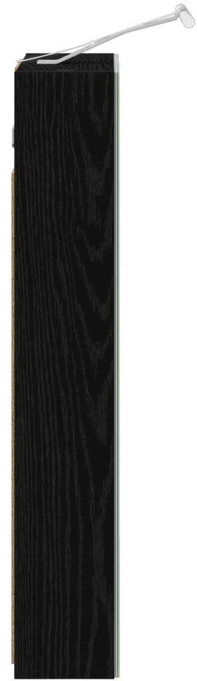 Vonios veidrodžio spinta Juodas ąžuolas 40 x 10,5 x 60,5 cm