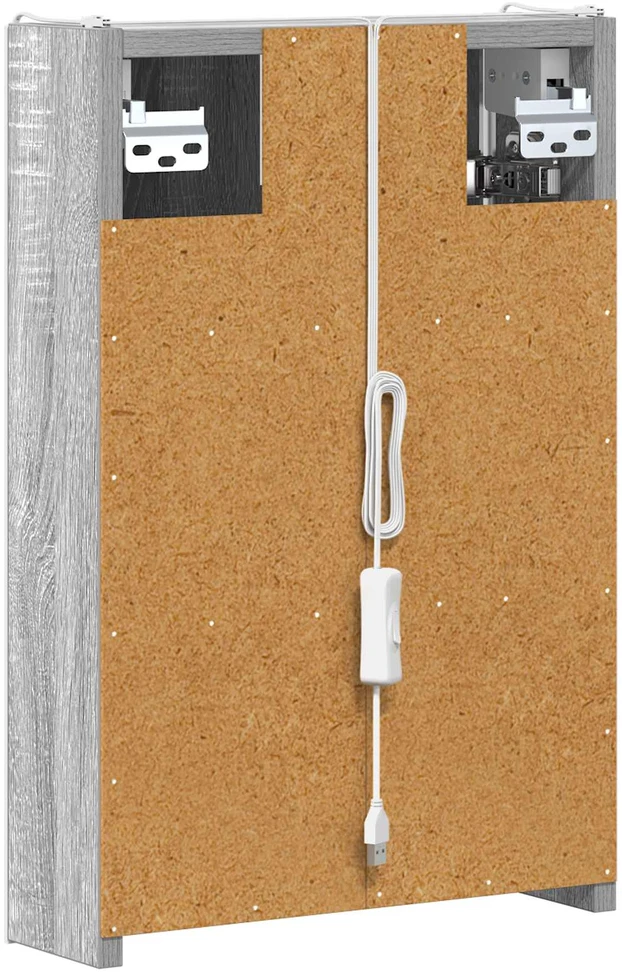 Vonios veidrodžio spinta Pilkas Sonoma 33 x 11,5 x 50 cm