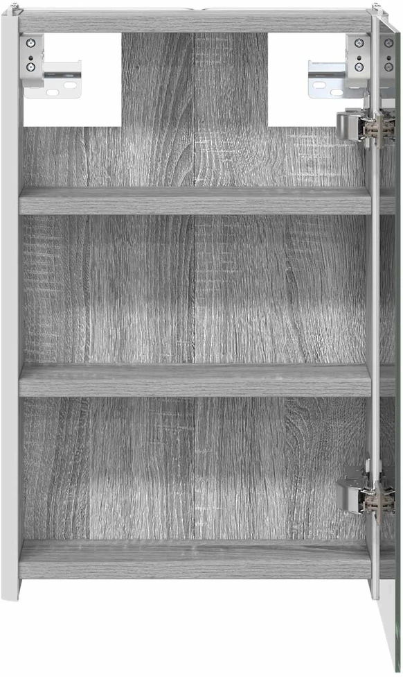 Vonios veidrodžio spinta Pilkas Sonoma 33 x 11,5 x 50 cm
