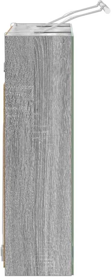 Vonios veidrodžio spinta Pilkas Sonoma 60 x 14,5 x 50 cm