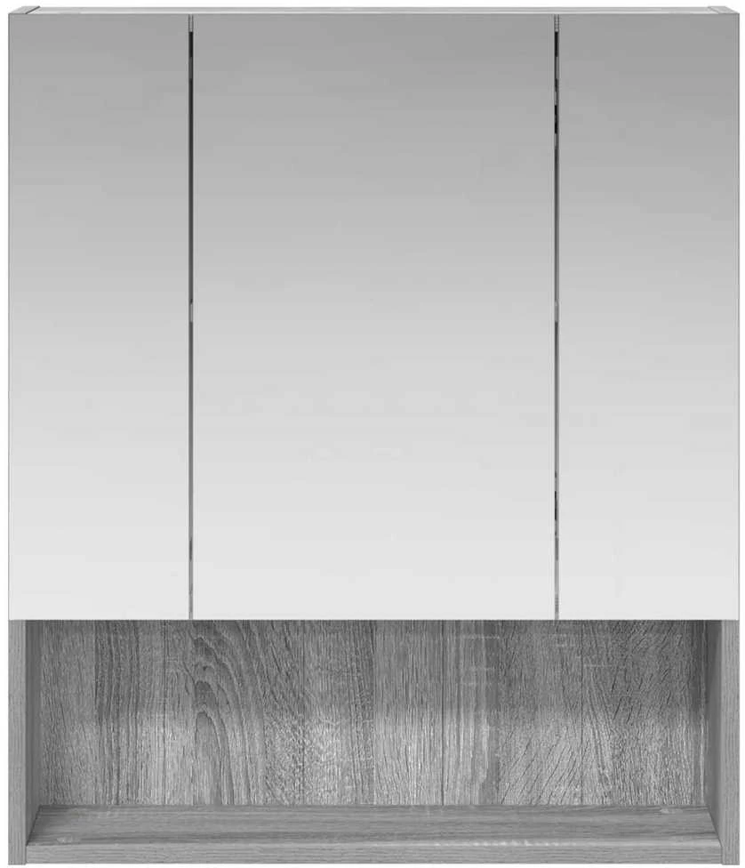 Vonios veidrodžio spinta Pilkas Sonoma 60 x 14.5 x 70 cm