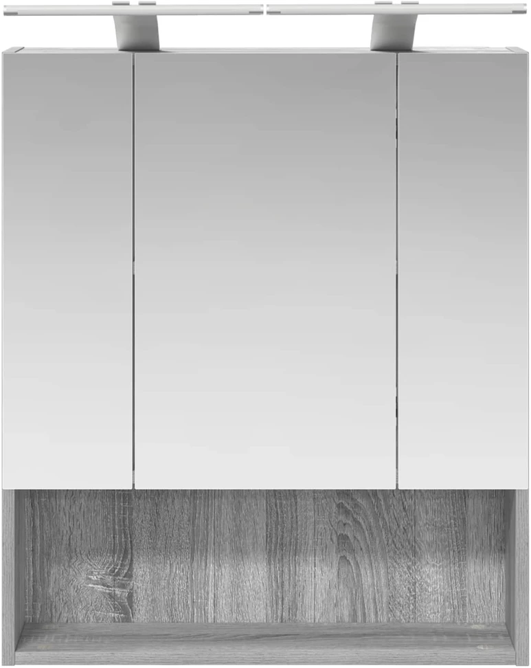 Vonios veidrodžio spinta Pilkas Sonoma 60 x 14.5 x 70 cm