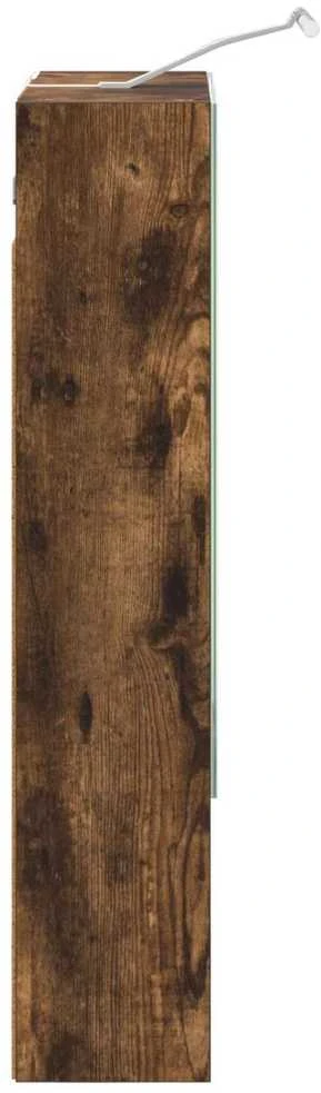Vonios veidrodžio spinta Rūkyta ąžuolas 50 x 14,5 x 70 cm