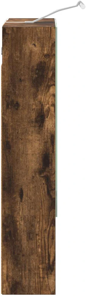 Vonios veidrodžio spinta Rūkyta ąžuolas 50 x 14,5 x 70 cm