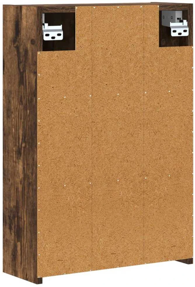 Vonios veidrodžio spinta Rūkyta ąžuolas 43 x 16 x 62.5 cm