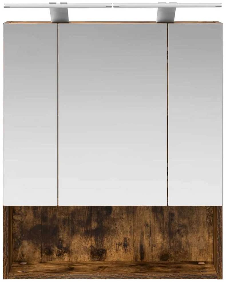 Vonios veidrodžio spinta Rūkyta ąžuolas 60 x 14.5 x 70 cm