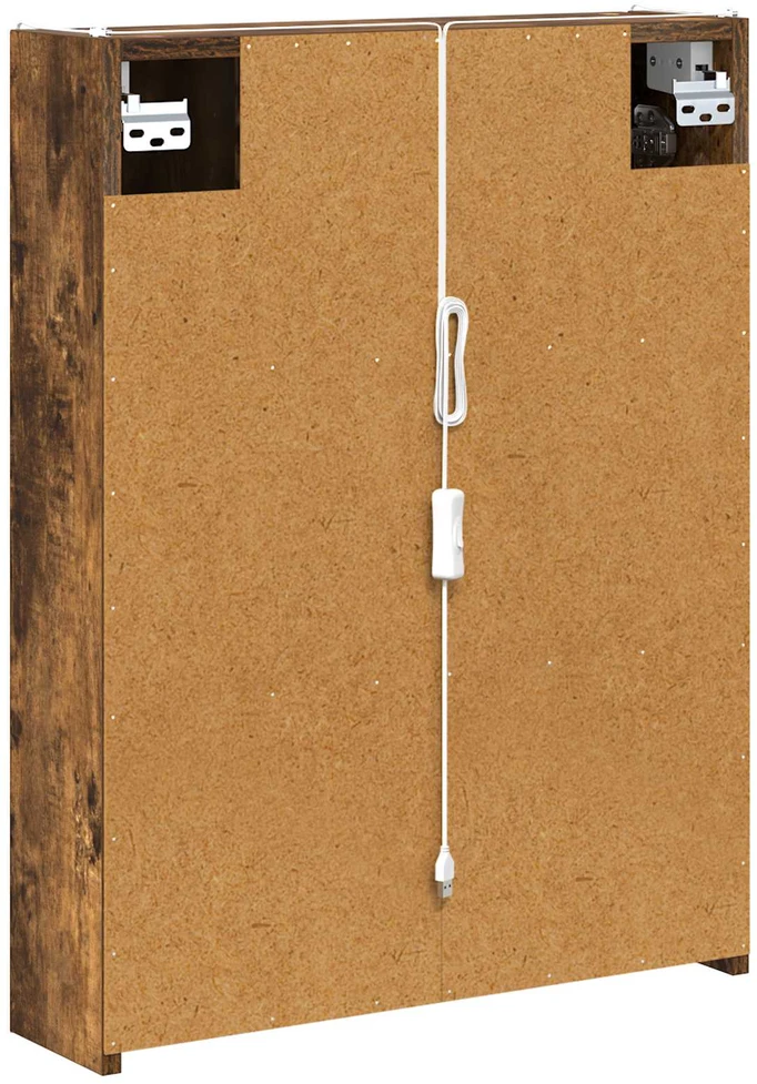 Vonios veidrodžio spinta Rūkyta ąžuolas 53 x 15,5 x 70 cm