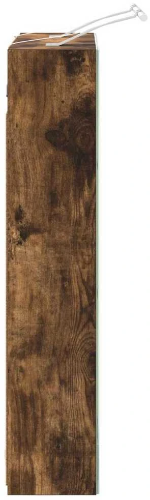 Vonios veidrodžio spinta Rūkyta ąžuolas 60 x 14,5 x 70 cm