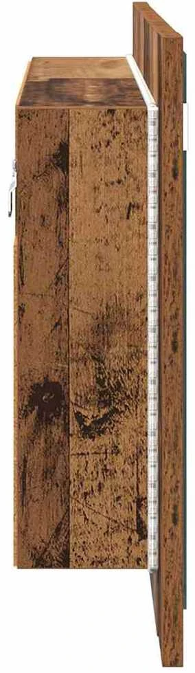 Vonios veidrodžio spinta Senovinis medis 80 x 12 x 45 cm