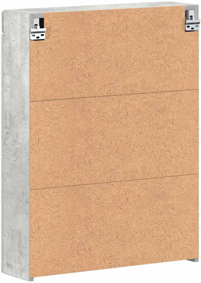 Vonios veidrodžio spinta TULUM Betono pilka 60 x 16,5 x 78 cm
