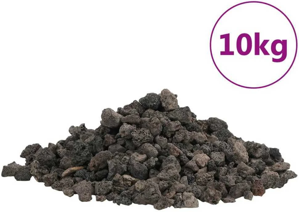 Vulkaninės uolienos, juodos spalvos, 10kg, 1–2cm