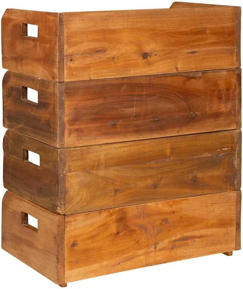 Vyno butelių laikikliai, 4vnt., 16 butelių, raudonmedis