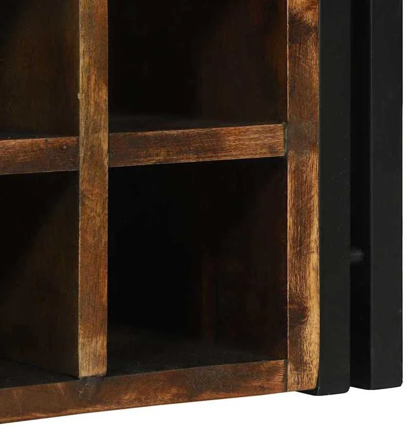 Vyno stovas 2 vnt. 46 x 35 x 27,5 cm Kietas atkurtas medis