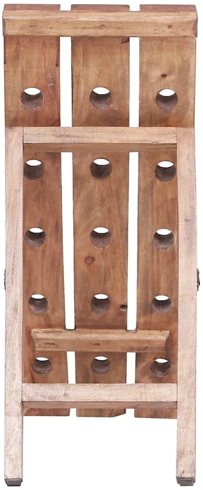 Vyno laikiklis skirtas 15 butelių, 26x50x70cm, raudonmedis