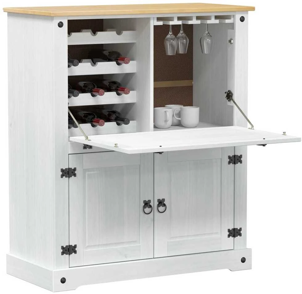 Vyno spinta Balta 97 x 45 x 114 cm Kietos pušies mediena
