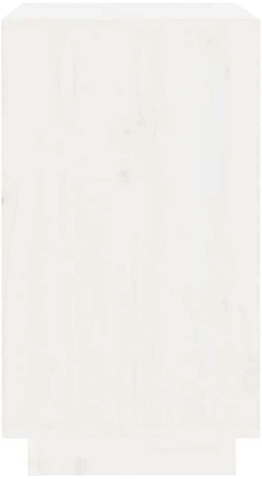 Vyno spintelė, balta, 55,5x34x61cm, pušies medienos masyvas