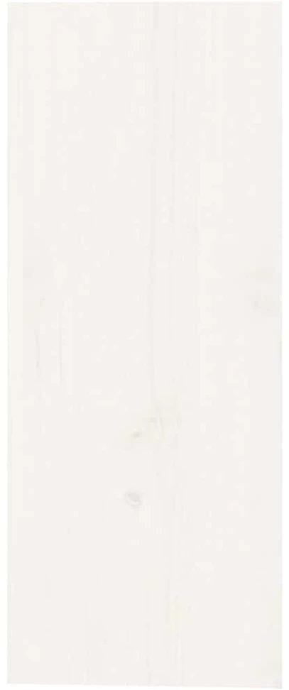 Vyno spintelė, balta, 62x25x62cm, pušies medienos masyvas