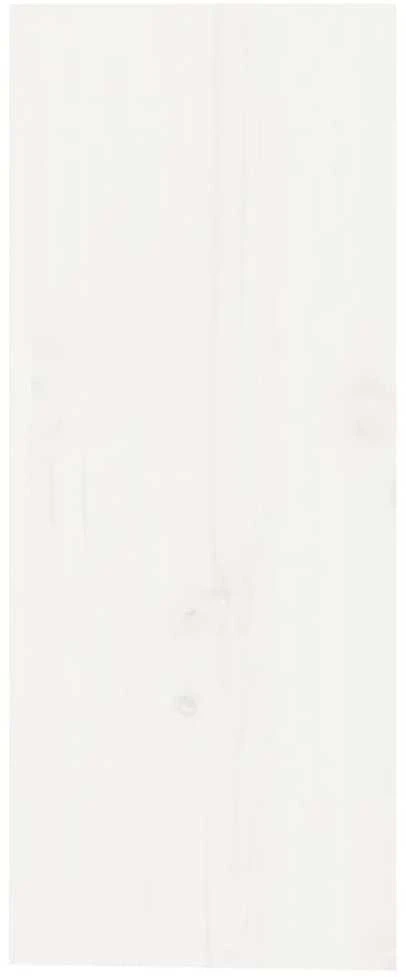 Vyno spintelė, balta, 62x25x62cm, pušies medienos masyvas