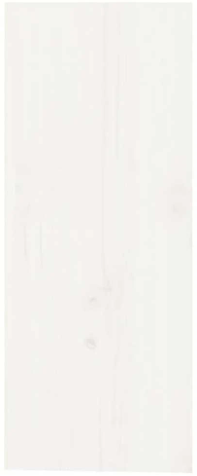 Vyno spintelė, balta, 62x25x62cm, pušies medienos masyvas