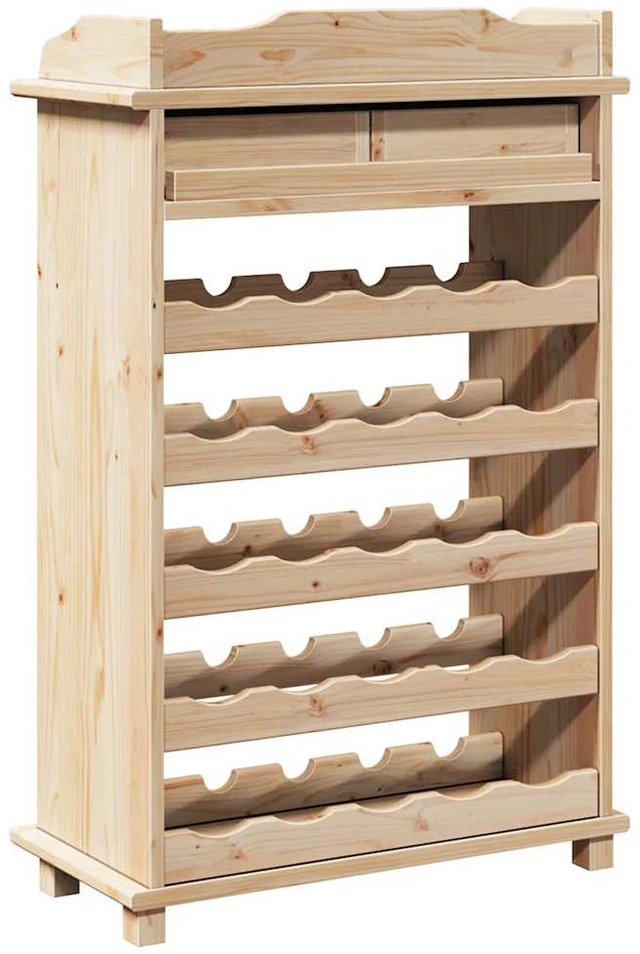 Vyno stovas Natūrali 58 x 28 x 90 cm Kietas pušų medis