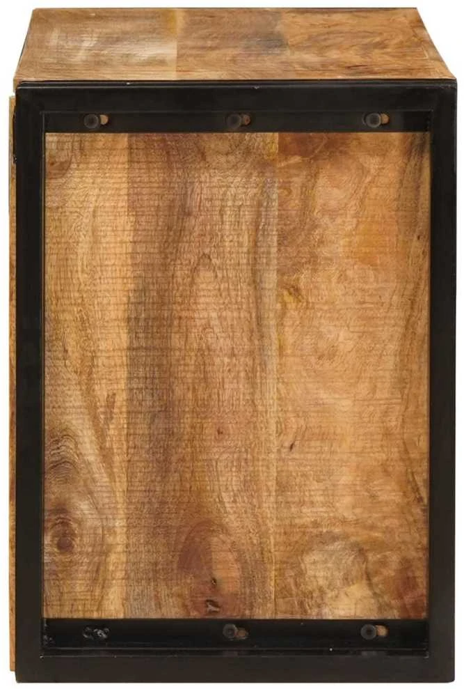 Vyno stovas Ruda 80 x 45 x 33 cm Kietas Rupus Mangų Medis