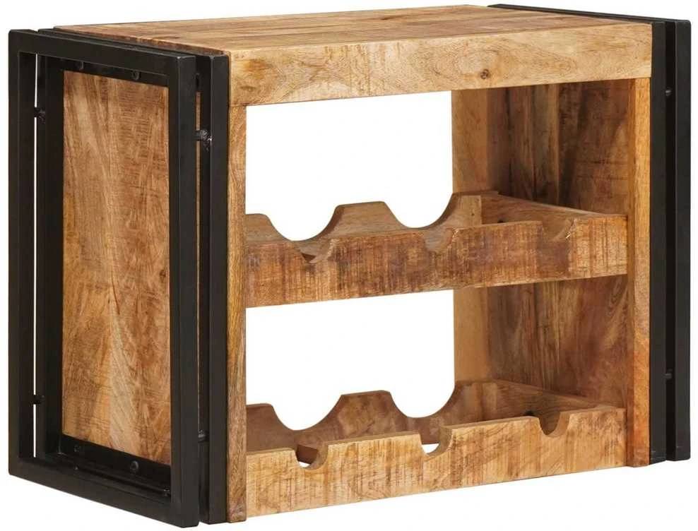 Vyno stovas Ruda 60 x 45 x 33 cm Kietas Rupus Mangų Medis